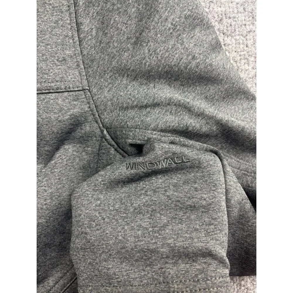 The North Face WindWall Jacket Mens Small Gray‎ Softshell Full Zip ThermaSol